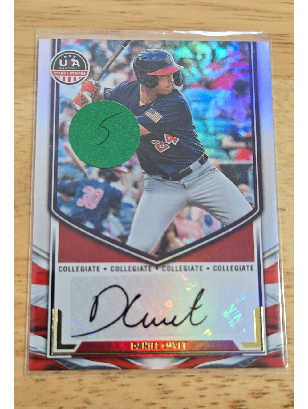 2025 Panini Stars and Stripes - Collegiate National Team Signatures Daniel Cuvet
